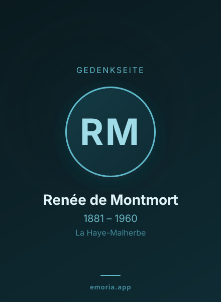 Gedenkportrait von Renée de Montmort