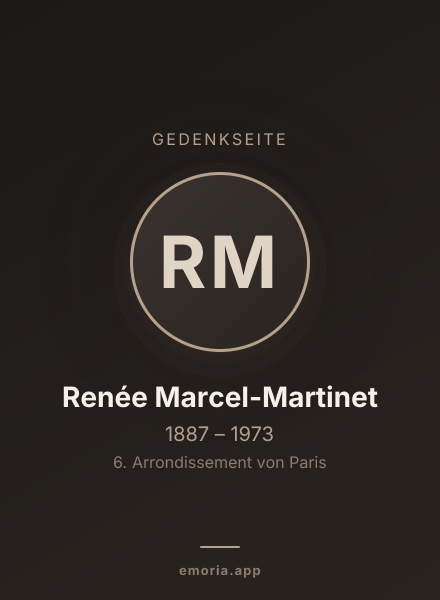 Gedenkportrait von Renée Marcel-Martinet