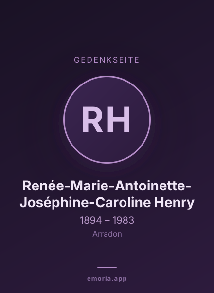 Gedenkportrait von Renée-Marie-Antoinette-Joséphine-Caroline Henry