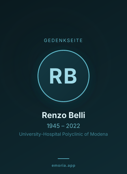Gedenkportrait von Renzo Belli