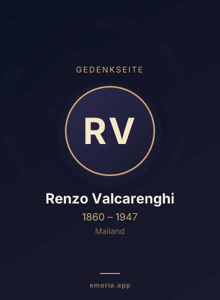 Gedenkportrait von Renzo Valcarenghi
