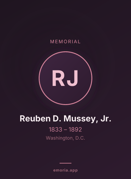 Memorial portrait of Reuben D. Mussey, Jr.