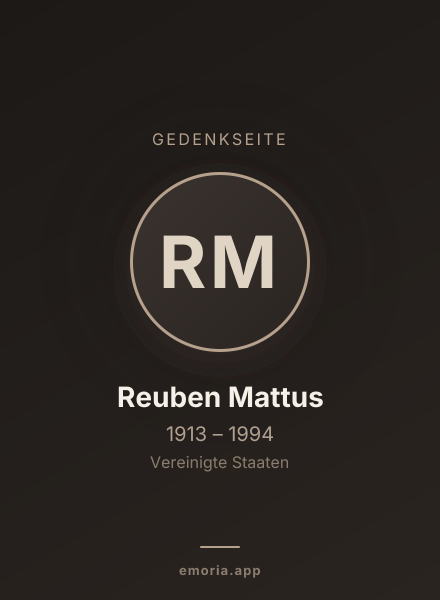 Gedenkportrait von Reuben Mattus