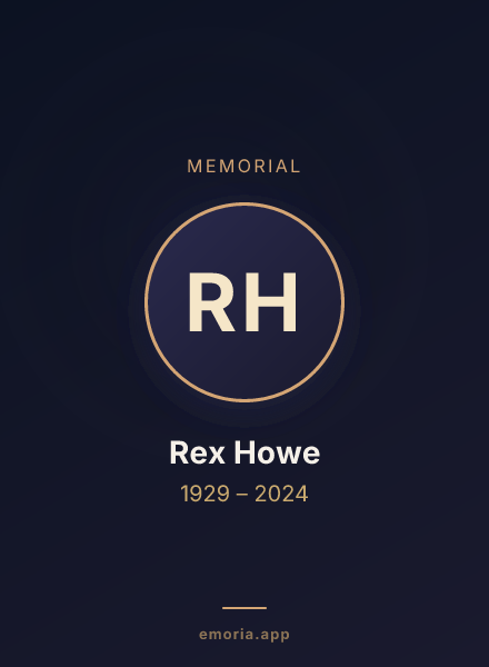 Memorial portrait of Rex Howe