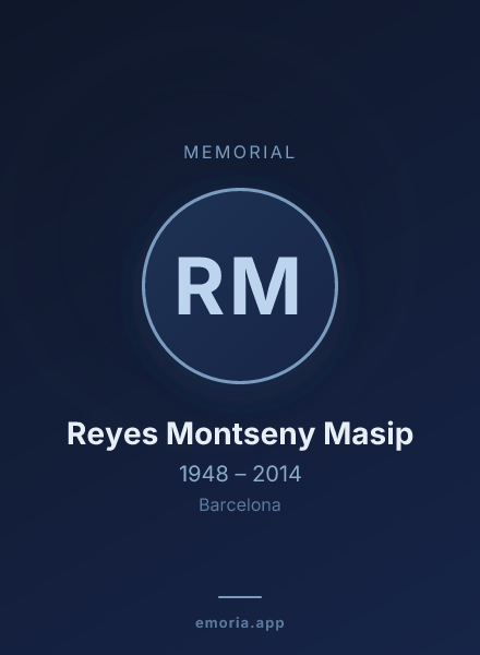 Memorial portrait of Reyes Montseny Masip