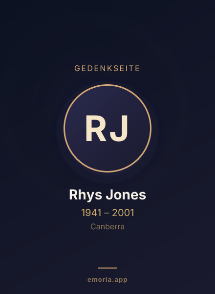 Gedenkportrait von Rhys Jones