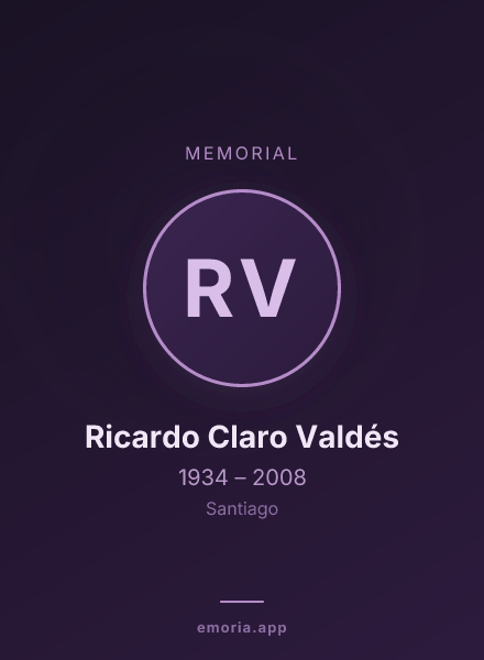 Memorial portrait of Ricardo Claro Valdés