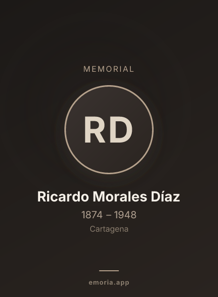 Memorial portrait of Ricardo Morales Díaz