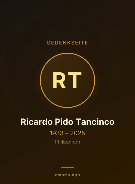 Gedenkportrait von Ricardo Pido Tancinco