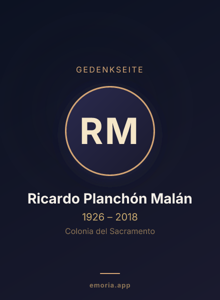 Gedenkportrait von Ricardo Planchón Malán