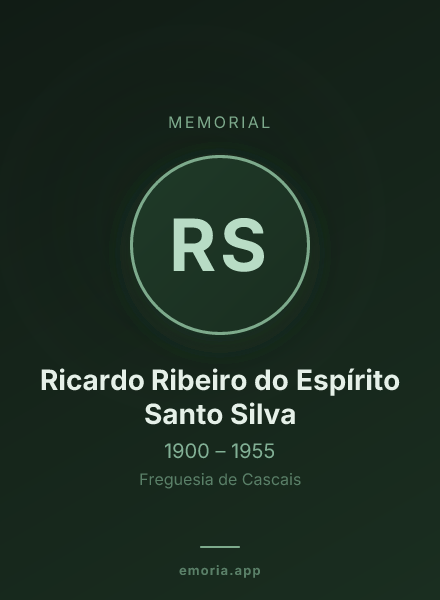 Memorial portrait of Ricardo Ribeiro do Espírito Santo Silva