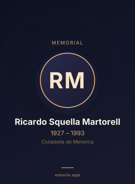 Memorial portrait of Ricardo Squella Martorell