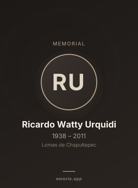 Memorial portrait of Ricardo Watty Urquidi