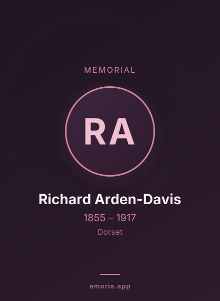 Memorial portrait of Richard Arden-Davis