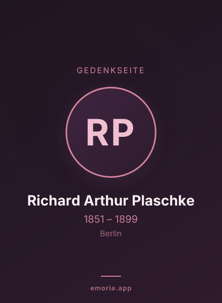 Gedenkportrait von Richard Arthur Plaschke