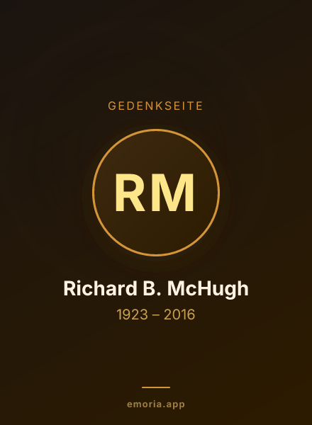 Gedenkportrait von Richard B. McHugh
