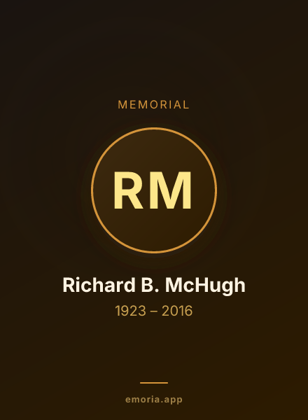 Memorial portrait of Richard B. McHugh