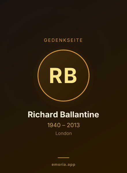 Gedenkportrait von Richard Ballantine