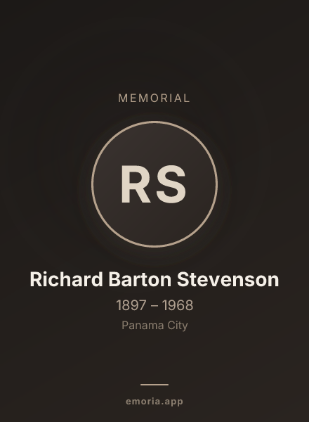 Memorial portrait of Richard Barton Stevenson