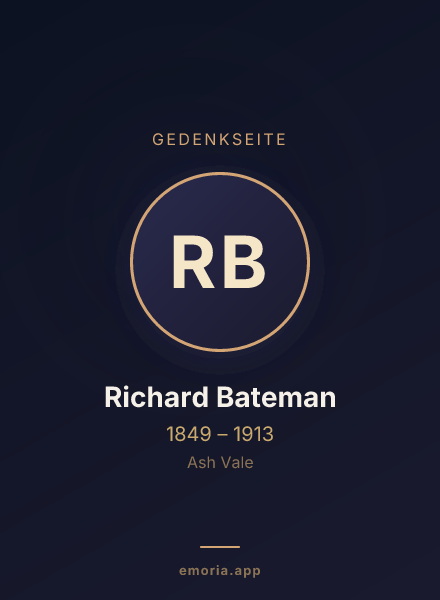 Gedenkportrait von Richard Bateman
