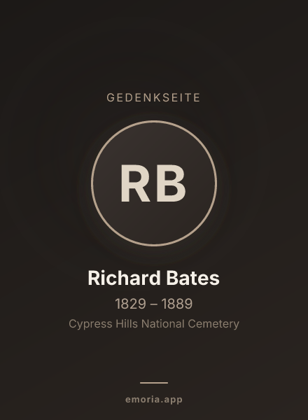 Gedenkportrait von Richard Bates