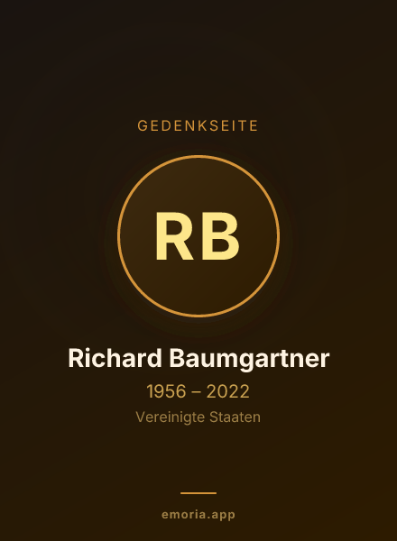 Gedenkportrait von Richard Baumgartner