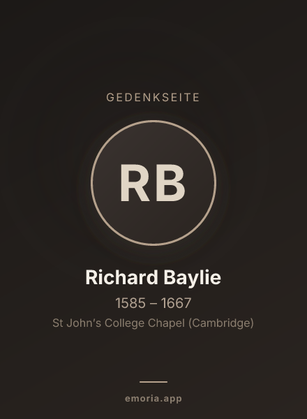 Gedenkportrait von Richard Baylie