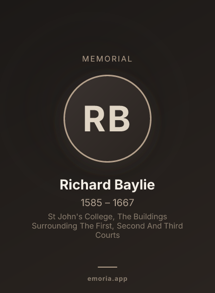 Memorial portrait of Richard Baylie