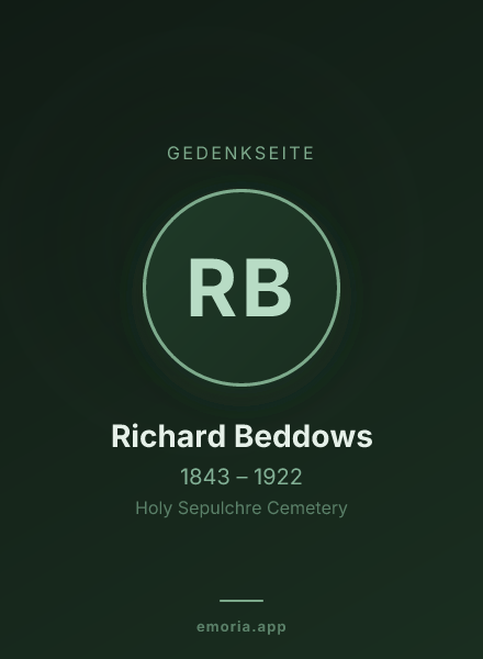 Gedenkportrait von Richard Beddows