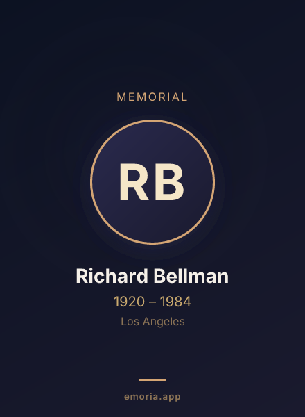 Memorial portrait of Richard Bellman