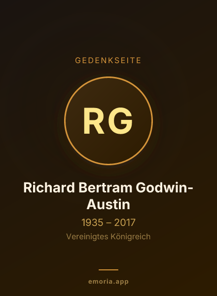 Gedenkportrait von Richard Bertram Godwin-Austin