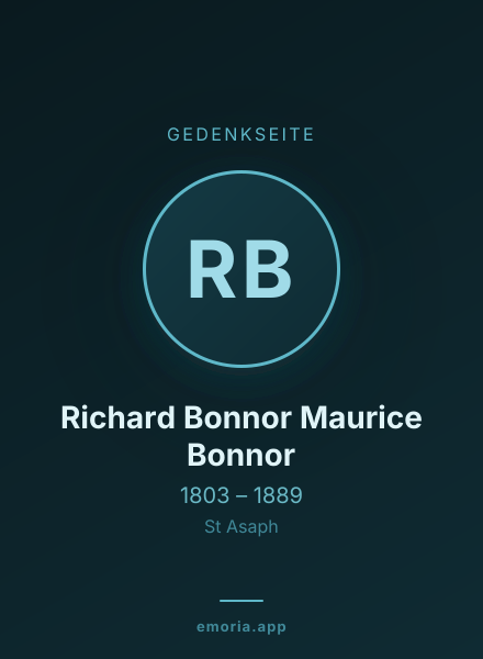 Gedenkportrait von Richard Bonnor Maurice Bonnor
