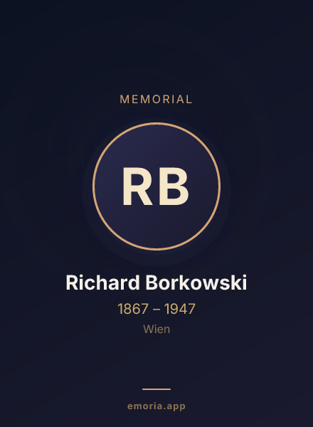 Memorial portrait of Richard Borkowski