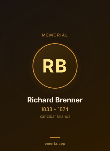 Memorial portrait of Richard Brenner