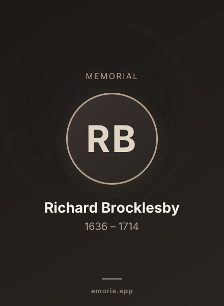 Memorial portrait of Richard Brocklesby