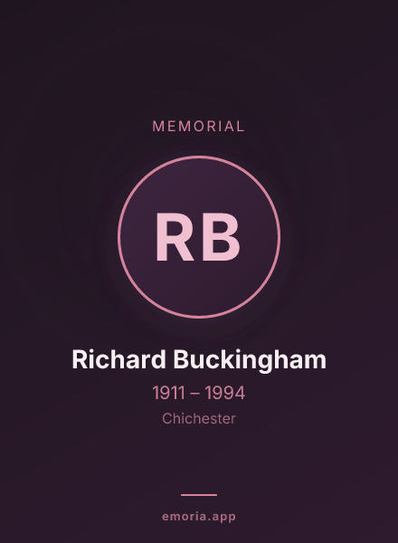 Memorial portrait of Richard Buckingham