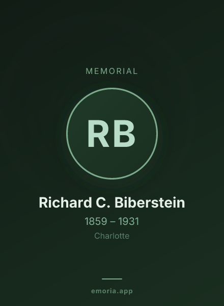 Memorial portrait of Richard C. Biberstein