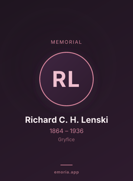 Memorial portrait of Richard C. H. Lenski