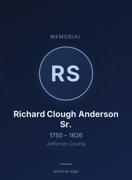 Memorial portrait of Richard Clough Anderson Sr.