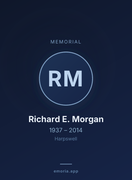 Memorial portrait of Richard E. Morgan
