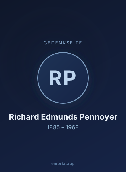 Gedenkportrait von Richard Edmunds Pennoyer