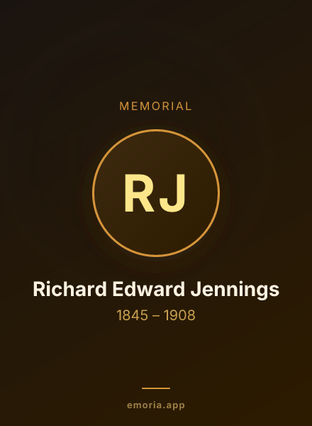 Memorial portrait of Richard Edward Jennings
