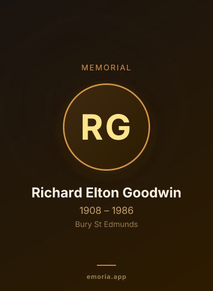 Memorial portrait of Richard Elton Goodwin