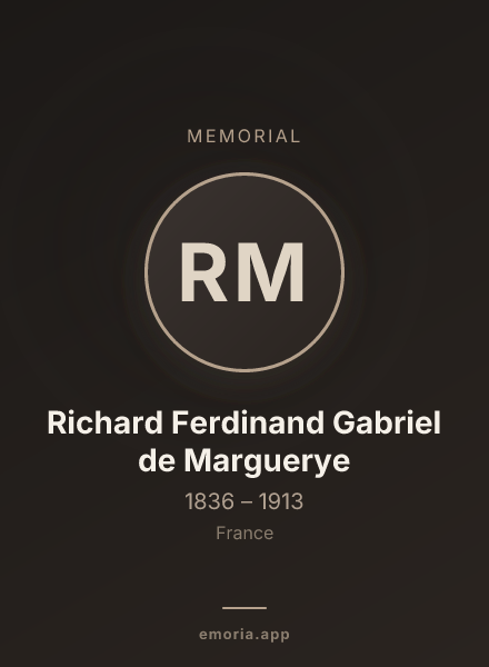 Memorial portrait of Richard Ferdinand Gabriel de Marguerye