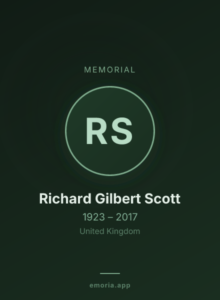 Memorial portrait of Richard Gilbert Scott