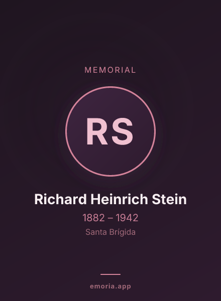 Memorial portrait of Richard Heinrich Stein