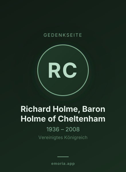 Gedenkportrait von Richard Holme, Baron Holme of Cheltenham