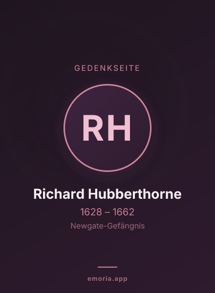 Gedenkportrait von Richard Hubberthorne