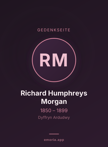 Gedenkportrait von Richard Humphreys Morgan