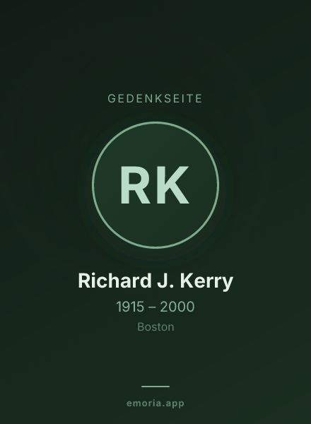 Gedenkportrait von Richard J. Kerry